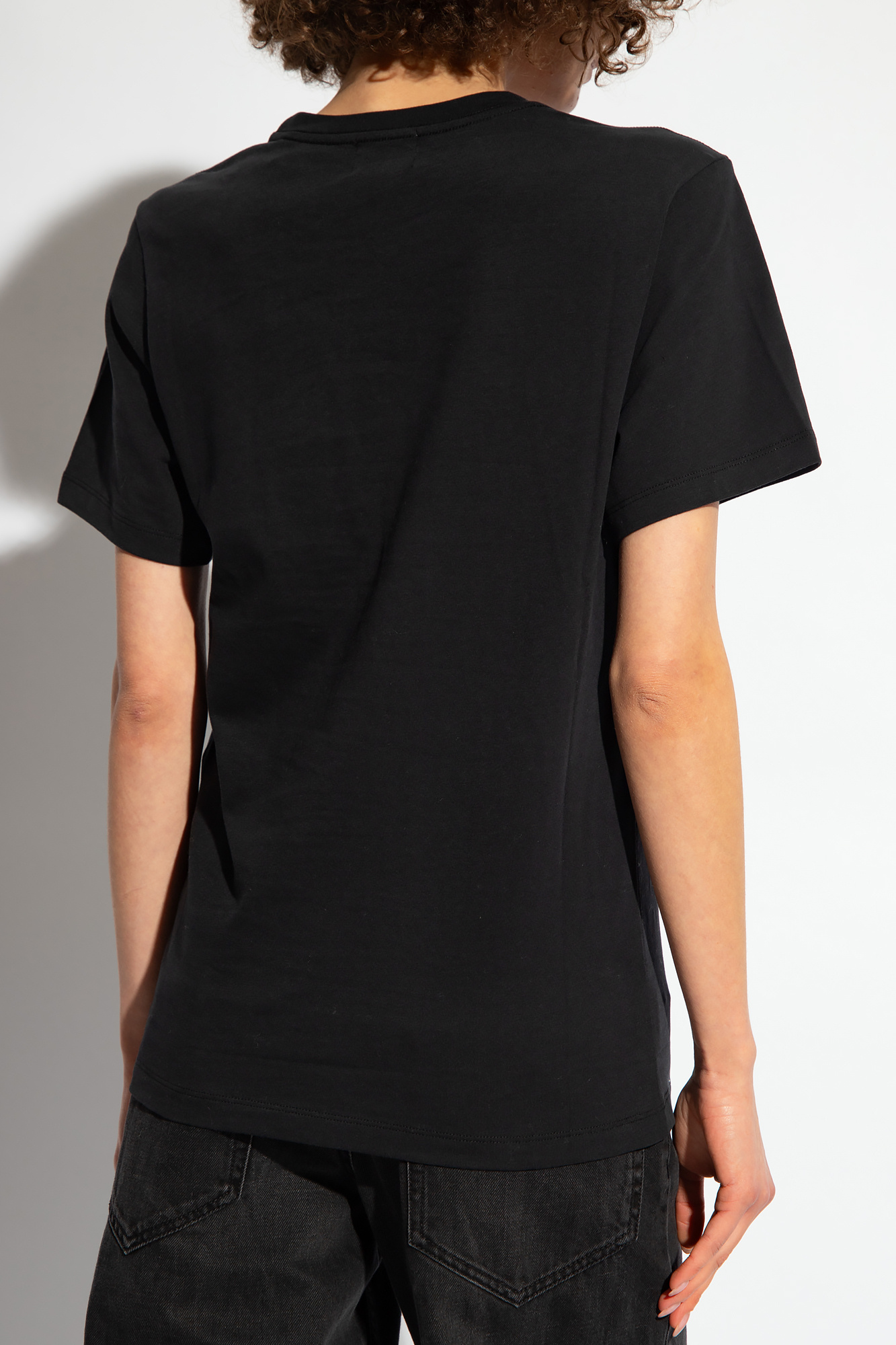 Marant コンパスTシャツ Black 'Zewel' T - Compass logo-patch crew-neck sweatshirt